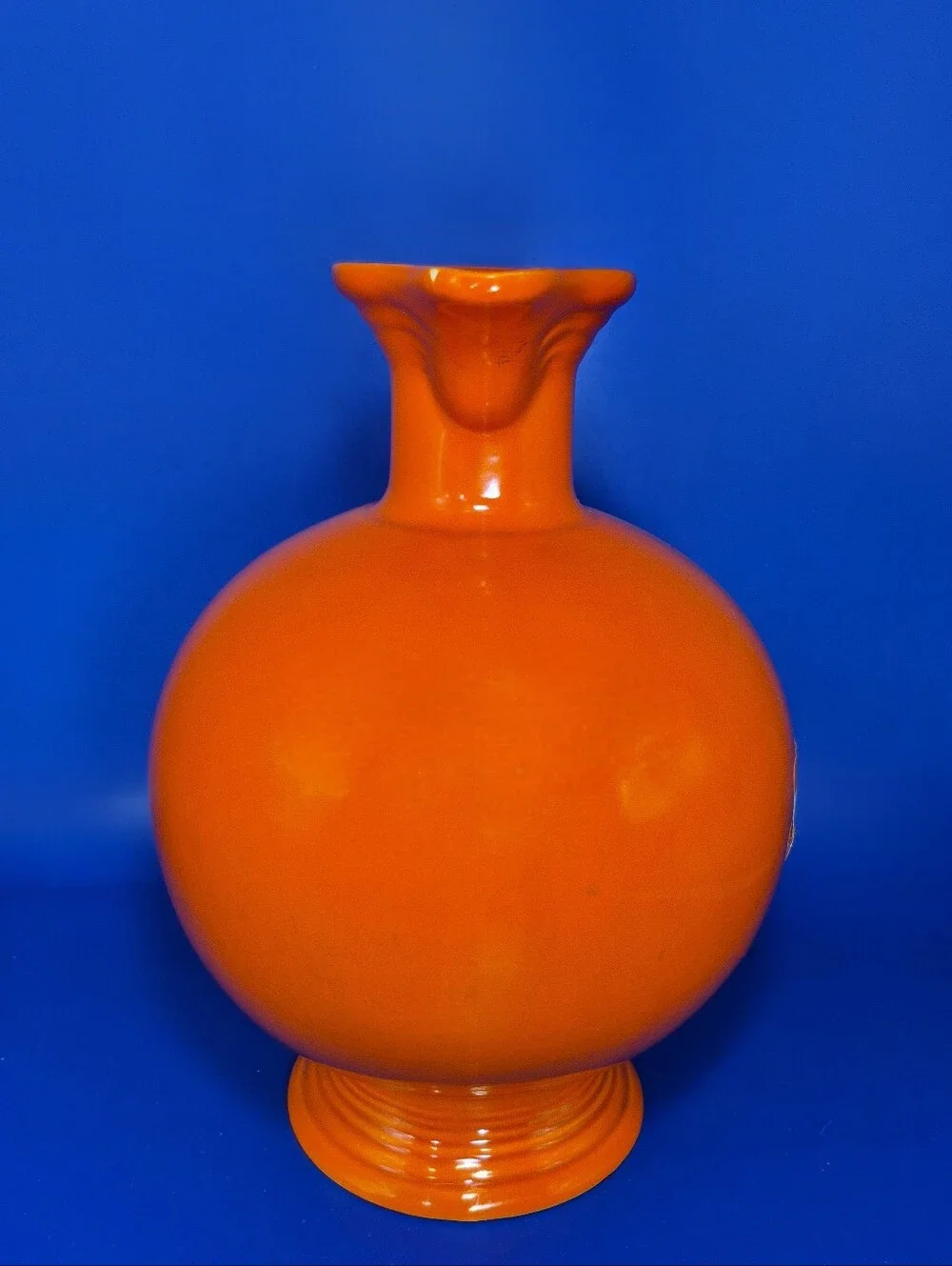 Vintage Fiesta Carafe Pitcher Original Radioactive Red 1930s No Lid